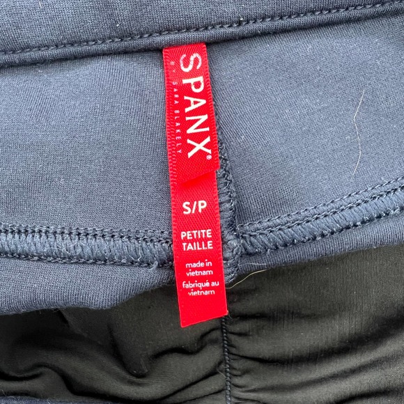 Spanx Size Small The Perfect Pant Navy Blue Cropped Stretch Flare Leg 20260Q - Picture 11 of 12